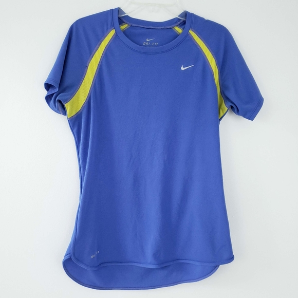 Nike Womens Dri-fit Short Sleeve Workout Shirt MED - Picture 1 of 7